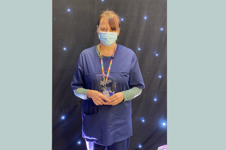 Justine Norris with her KMPT Award Justine Norris with her KMPT Award