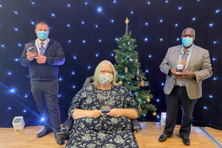 Richard Jacqui Ralph with awards Richard Jacqui Ralph with awards