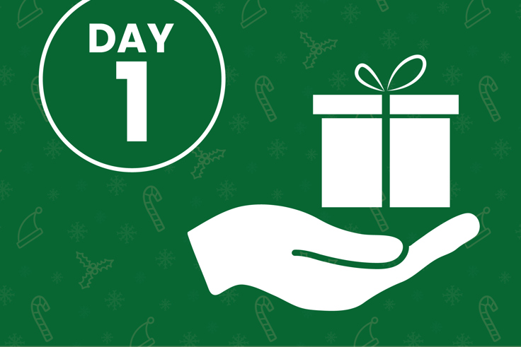 Hand holding a present . The gift of Kindness, day 1 Hand holding a present . The gift of Kindness, day 1